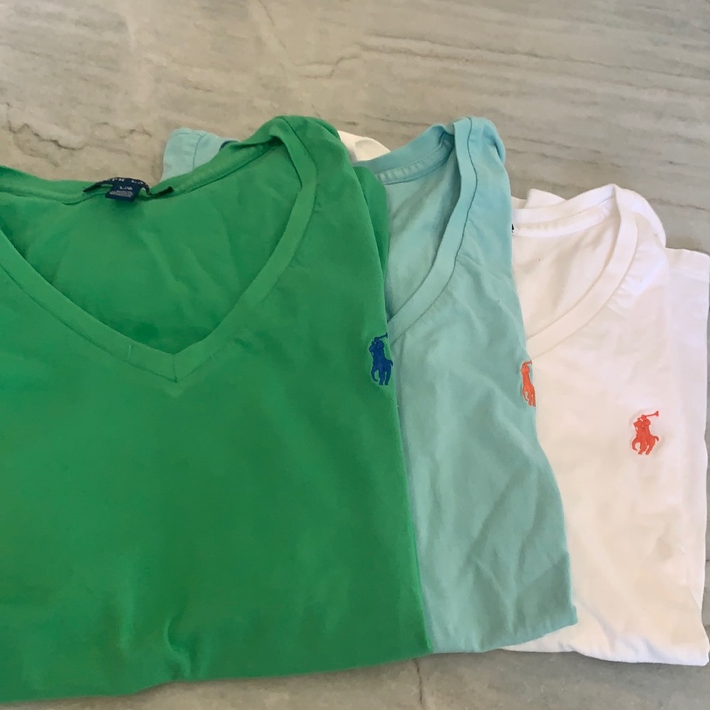 3 Ralph Lauren tee shirts
